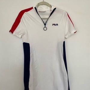 FILA white mini dress